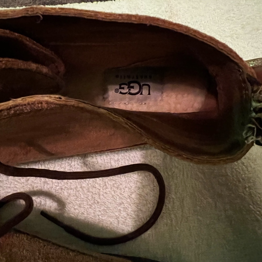Ugg shoes mens Size 12. Chestnut New - Picture 5 of 6